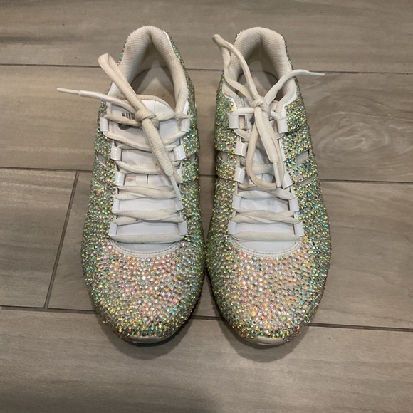 Nike SHOX Swarovski Crystal Rhinestone Diamond-Like Sneakers Shoes Gift Y2K sz 9 - Picture 6 of 9